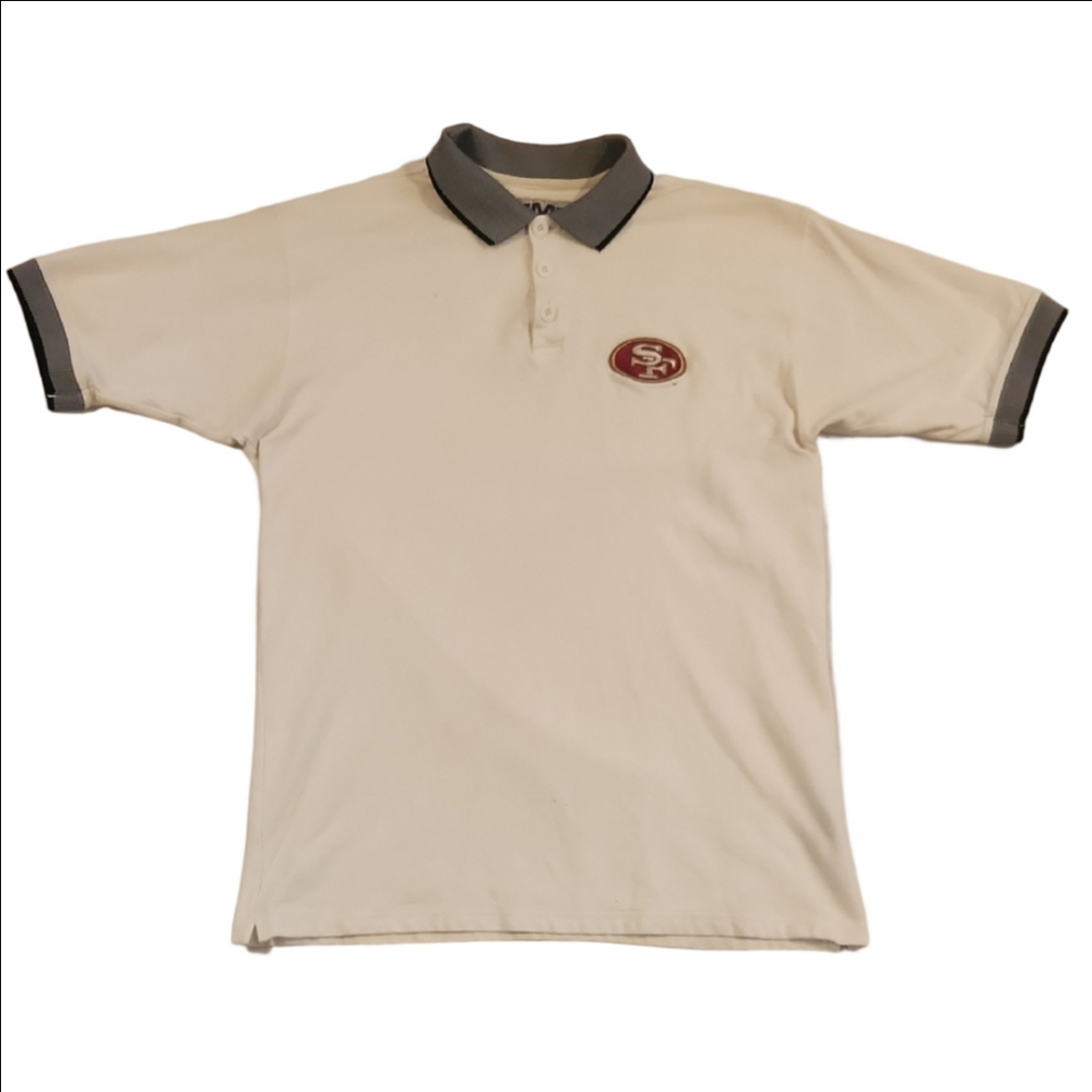 Mirage Vintage SF 49ers Polo Shirt with Gray Trim